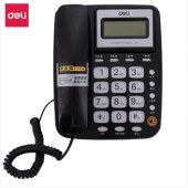 得力（deli）781办公电话机/固定电话/来电显示/可接分机 黑色白色可选默认黑色发货  230203115309