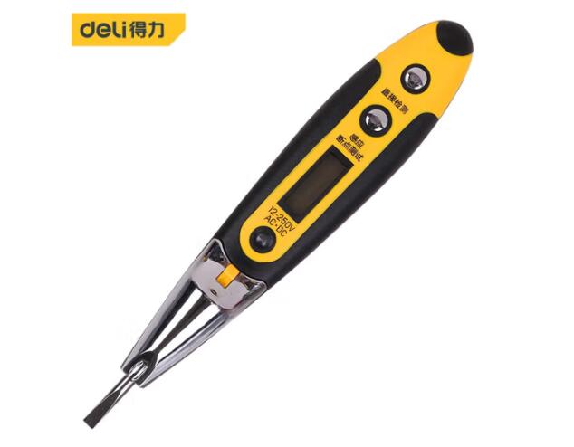 得力(deli) DL8005 带照明感应数显测电笔螺丝刀电工笔（单位：支）240614121632